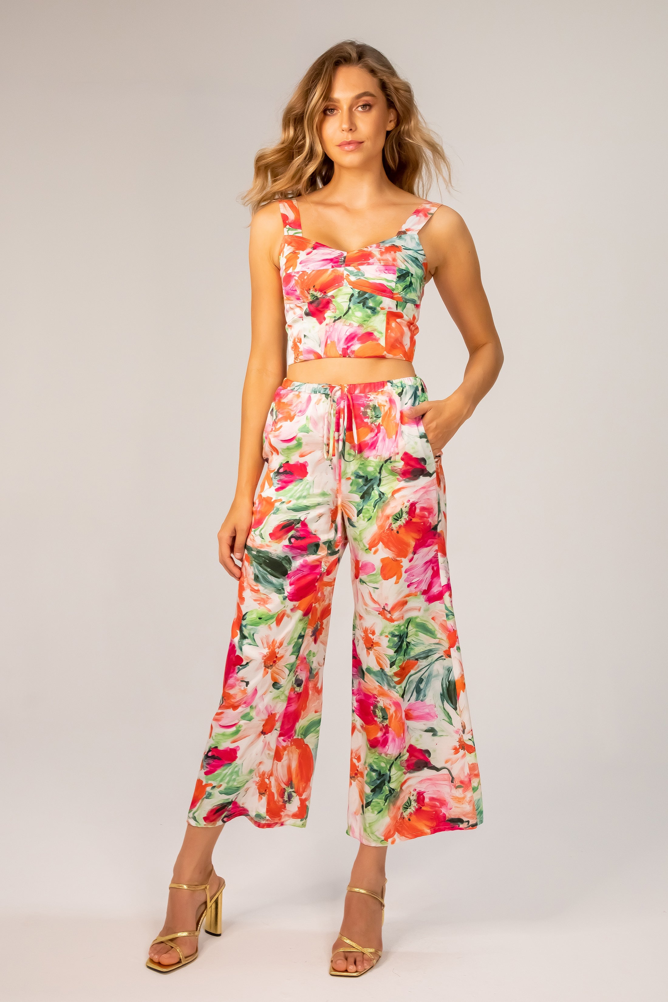 Alora Pants, multi,red by Lavender Brown