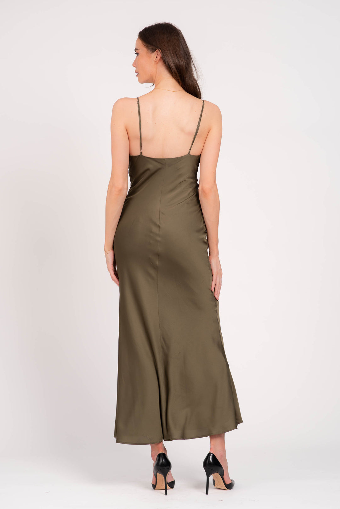 Amara Maxi Dress, GREEN by Lavender Brown ARMY GREEN / M Amara Maxi Dress, GREEN by Lavender Brown ARMY GREEN / M