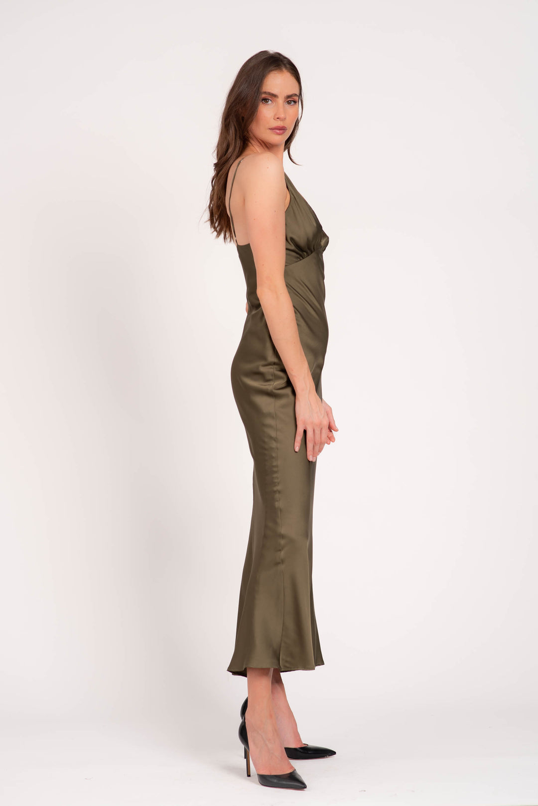 Amara Maxi Dress, GREEN by Lavender Brown ARMY GREEN / M Amara Maxi Dress, GREEN by Lavender Brown ARMY GREEN / M