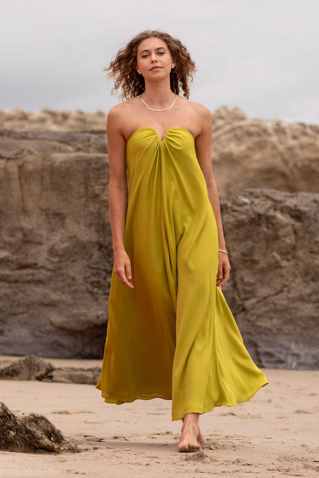 Jovie Dress, green by Lavender Brown Cyber Lime / S Jovie Dress, green by Lavender Brown Cyber Lime / S