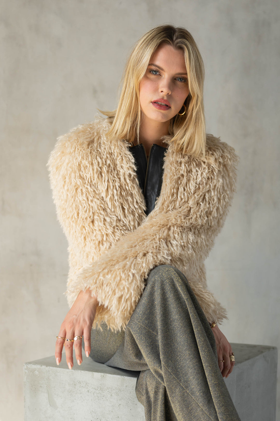 Louise Fur Jacket by Lavender Brown