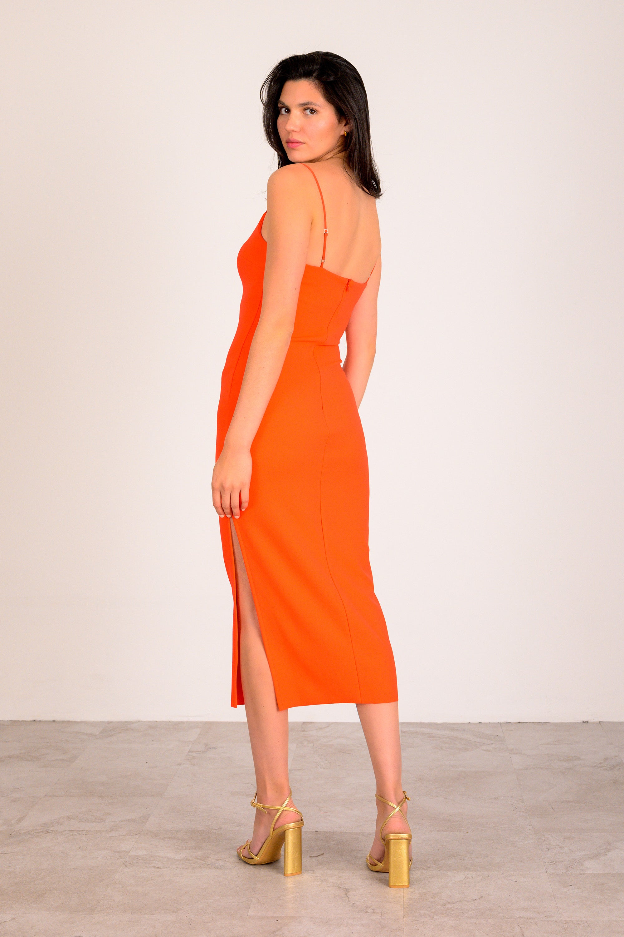 Dior Dress, orange by Lavender Brown