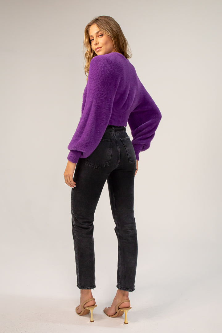 Halo Sweater - Lavender Brown#color_purple