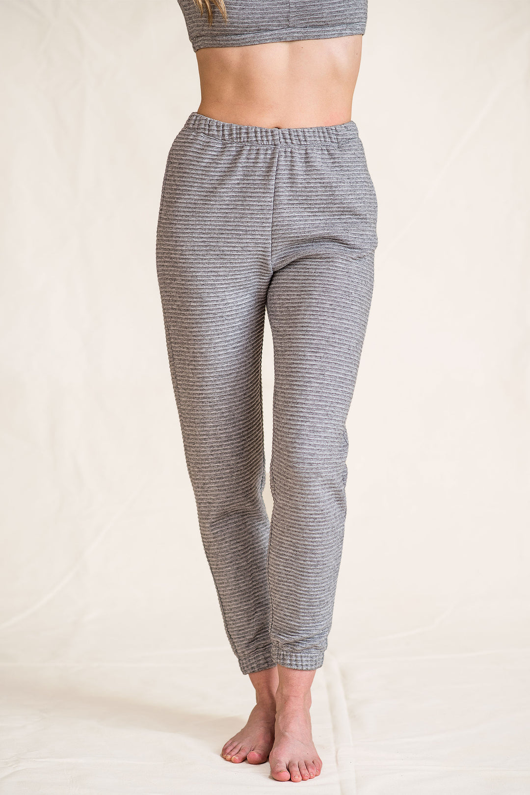 Sweater Knit Joggers - Lavender Brown