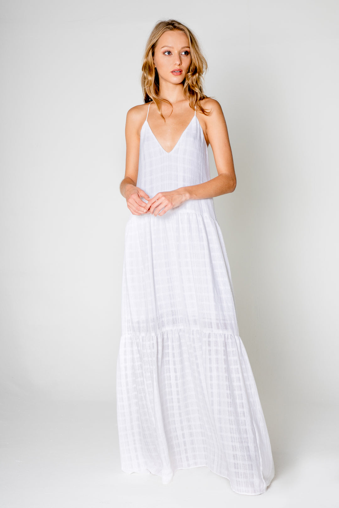 Tiered Maxi Dress - Lavender Brown